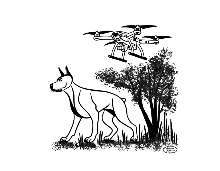 Original cover artwork for homeguard-drone